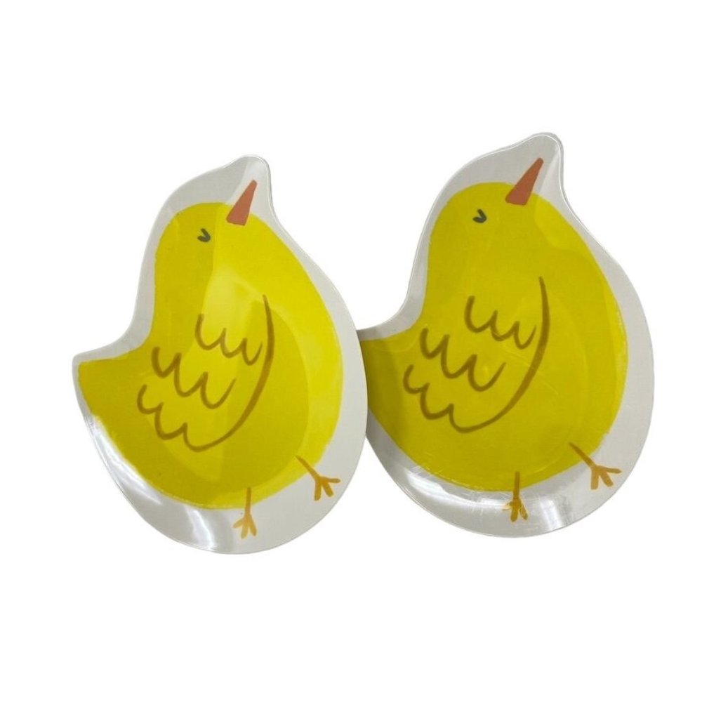 Target Spritz™ 10" x 8" Melamine Figural Chicken Plate Spring Easter Set of 2